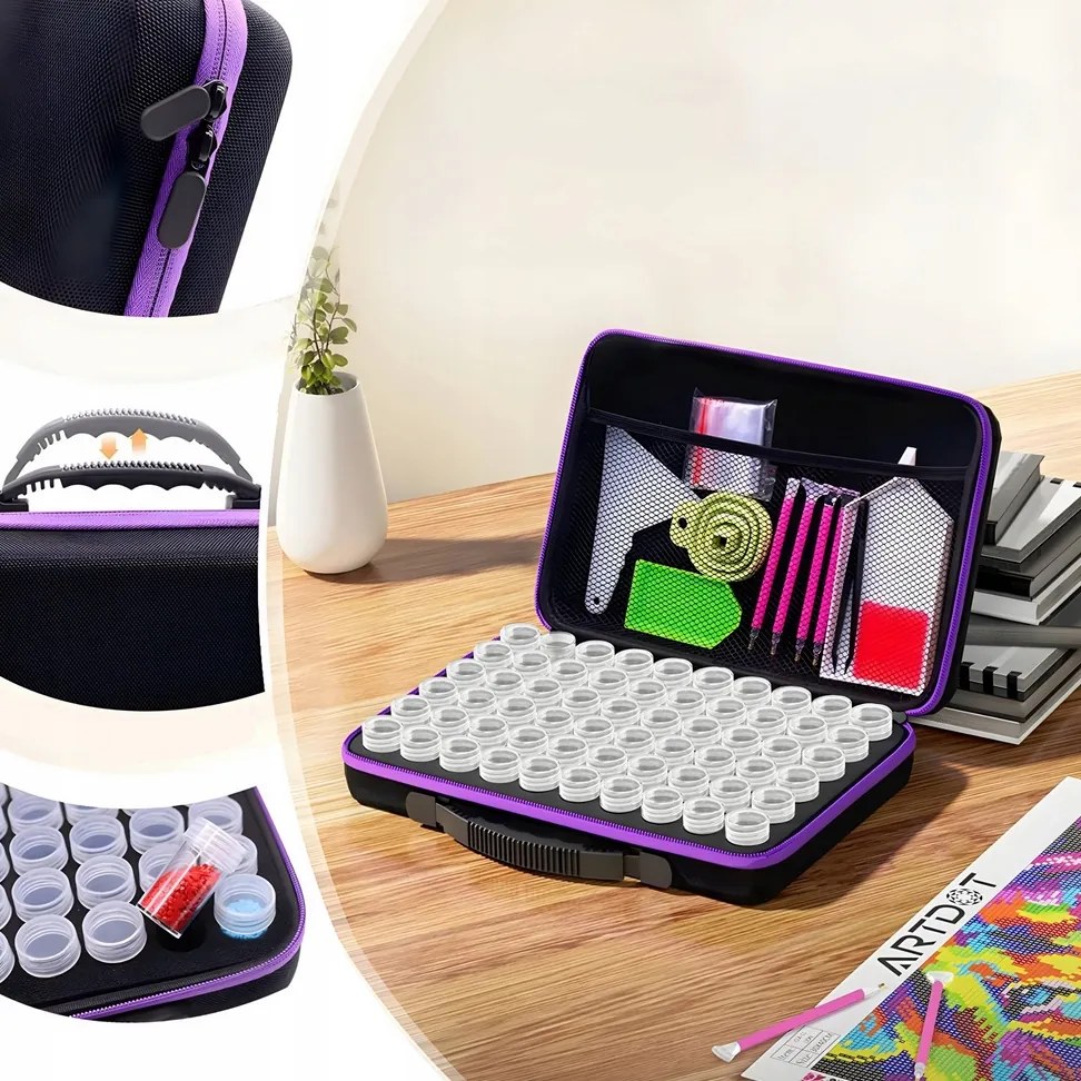 HUR DIAMANTOVÉ VYŠÍVACÍ DOPLŇKY V KRABICI DIAMANTOVÉ MALOVÁNÍ V KUFŘÍKU 85EL