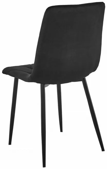 Jedálenský stôl NP so štyrmi stoličkami LIBRA čierne