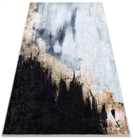 MIRO 51573.802 umývací koberec Abstracțiune protišmykový - modrý / zlato Veľkosť: 160x220 cm