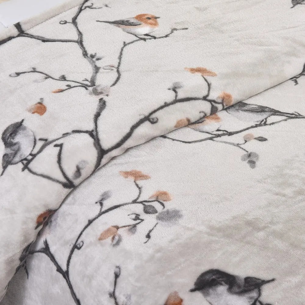 Sivé mikroplyšové obliečky na jednolôžko 140x200 cm Ronja – My House