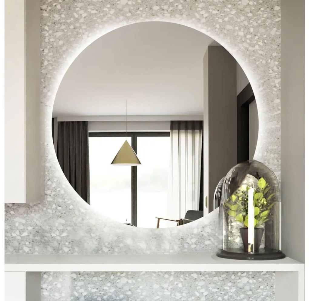 Baltica Design - LED kúpeľňové zrkadlo s podsvietením BRIGHT 15W/230V 6500K pr. 70 cm IP65