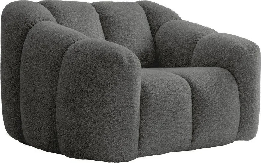 Sivé kreslo Shell – Miuform