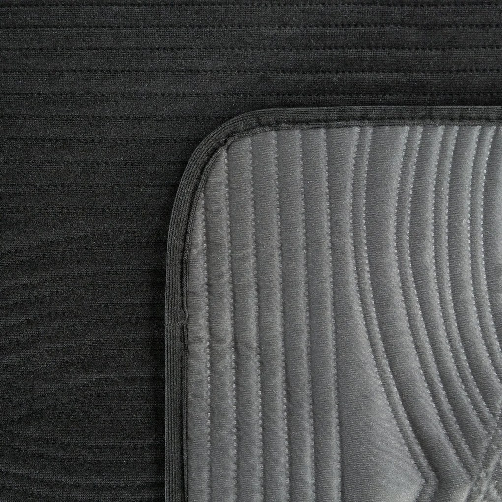 PREHOZ NA POSTEĽ VELVET2 170X210 CM ČIERNY