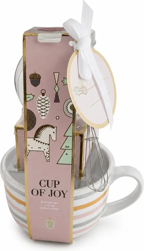 CUP OF JOY Veľký hrnček s čokoládou - ružová