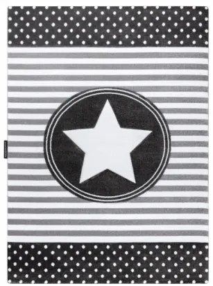 Koberec PETIT STAR HVIEZDA sivý