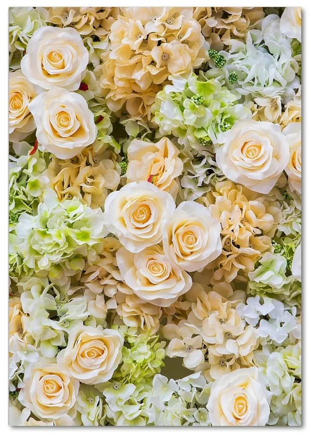 Foto obraz akryl do obývačky Svadobné kvety pl-oa-70x100-f-109290145