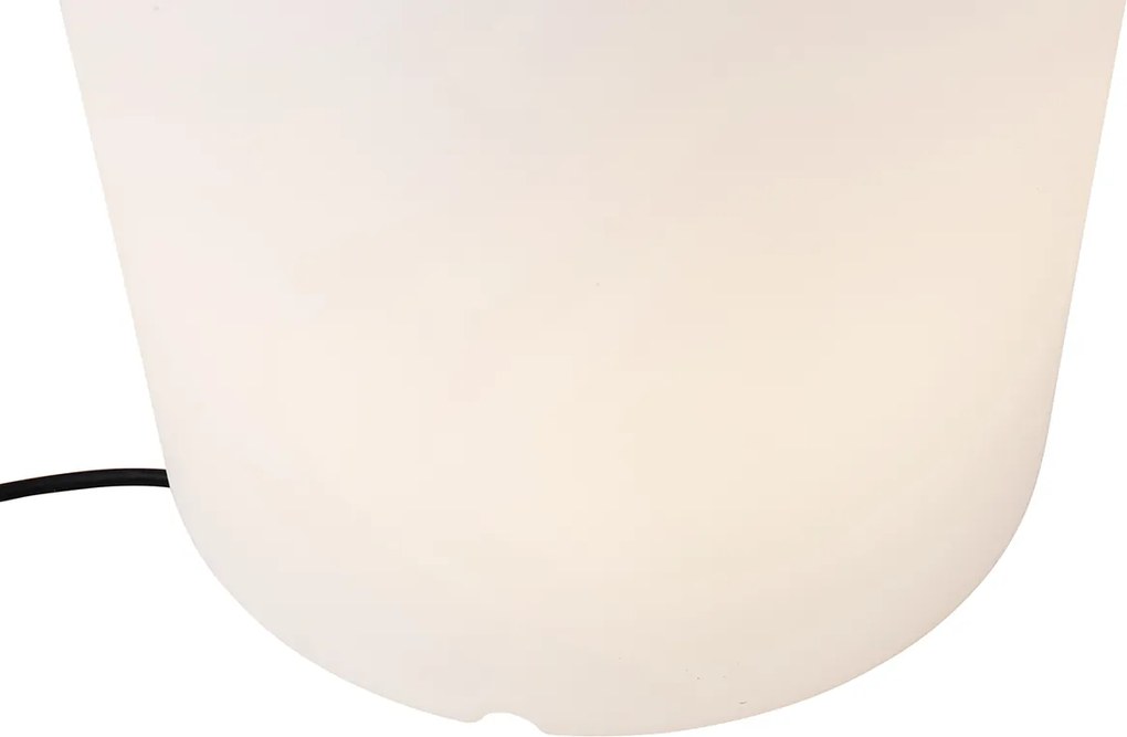 Inteligentná vonkajšia stojaca lampa kvetináč biela IP65 vrátane LED Wifi A60 - Verano