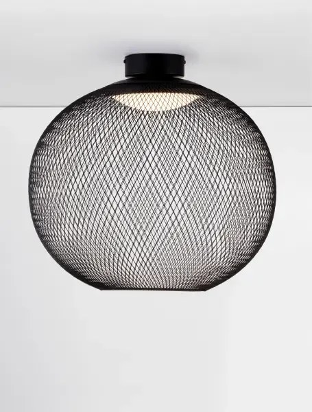 LED čierne moderné stropné svietidlo Kinetic 50