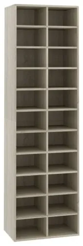 vidaXL Skrinka na topánky farba dubu sonoma 54x34x183 cm drevotrieska-