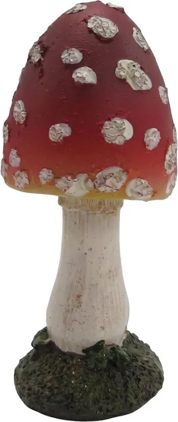 Dekoratívna figúrka muchotrávka - Ø 4*8 cm