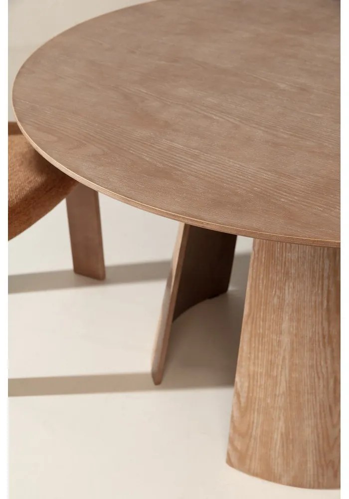 Okrúhly jedálenský stôl v dekore duba ø 120 cm Zuri – MOME