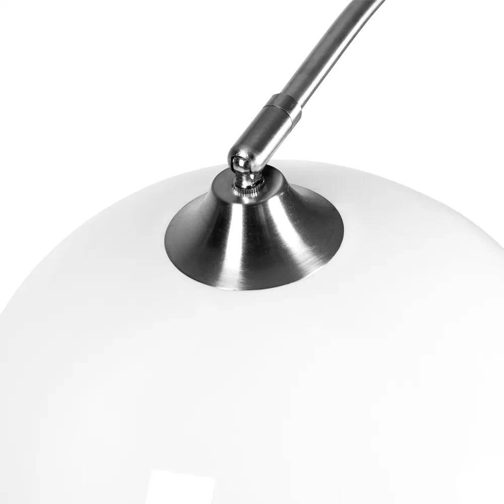 InternetovaZahrada Dizajnová oblúková stojanová lampa s mramorovou základňou - nastaviteľná 190 - 200 cm
