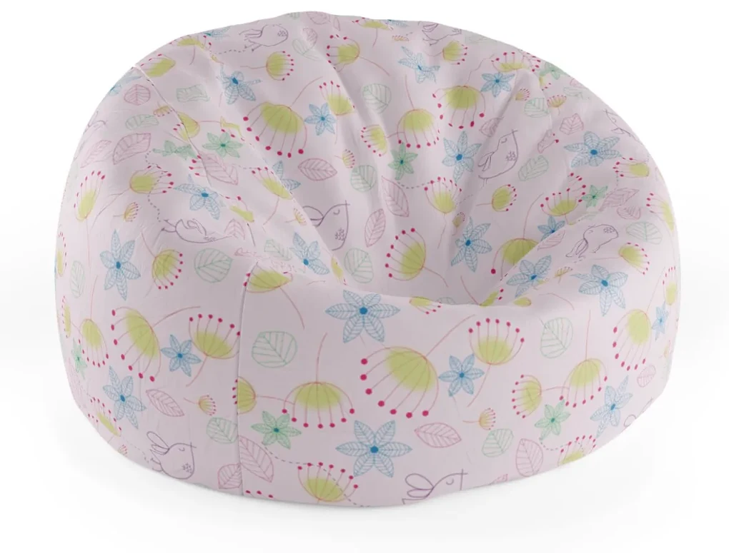 Sablio Sedací vak Cocoon Barevné obrázky - 75 x 45 x 35 cm