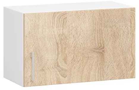 Kuchynská linka LIMA s vitrínou 2.4 m H720 biela / dub sonoma