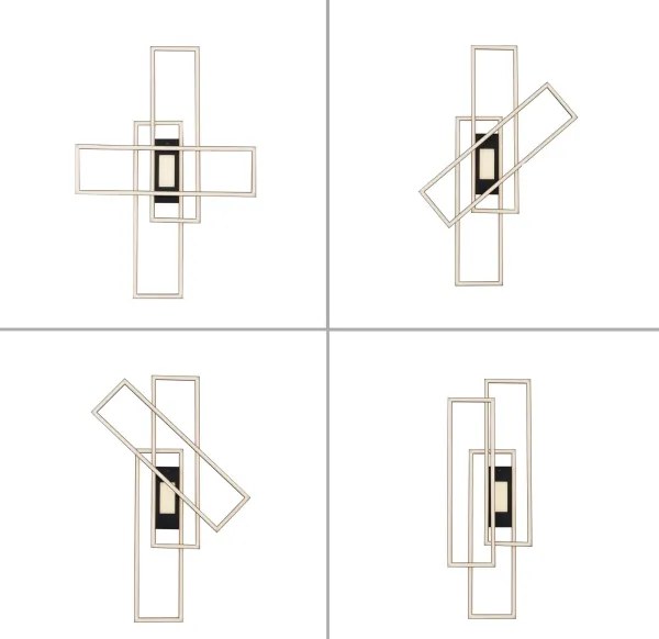 Leuchten Direkt 14693-18 - LED Stmievateľné stropné svietidlo ASMIN LED/48W/230V + DO