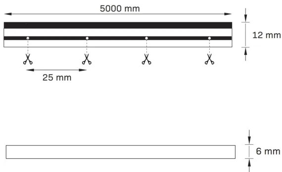 LED Pásik NEON 5 m LED/27W/12V IP65 modrá