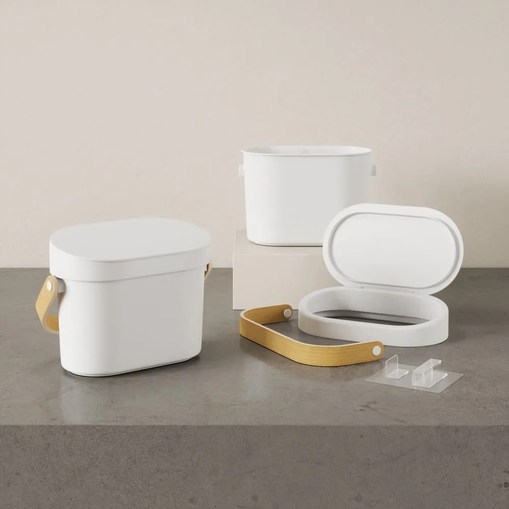 Biela nádoba na kompostovateľný odpad 4 l Bellwood – Umbra