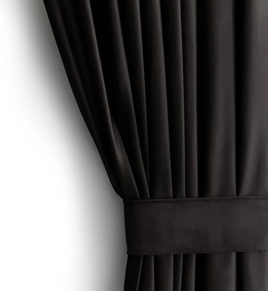 Čierny zamatový dimout záves 140x270 cm – Restilo