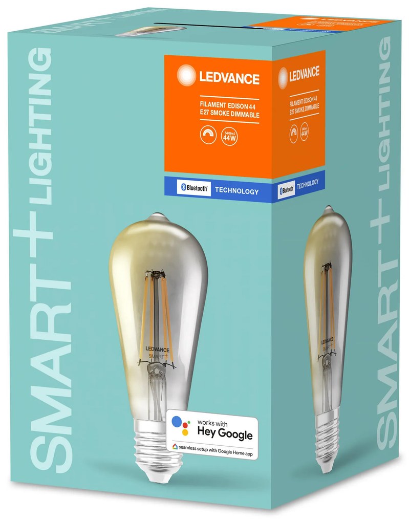 LEDVANCE Inteligentná LED žiarovka SMART+ BT, E27, ST64, 6W, 540lm, 2700K, teplá biela, dymová