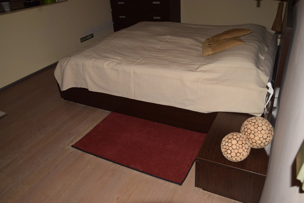 Tapibel, Kusový koberec Supersoft s bordurou 110 červený, 200x290, červená, spálňa