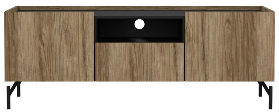 Hnedý TV stolík v dekore duba 147x54x41 cm Bergen – Tvilum