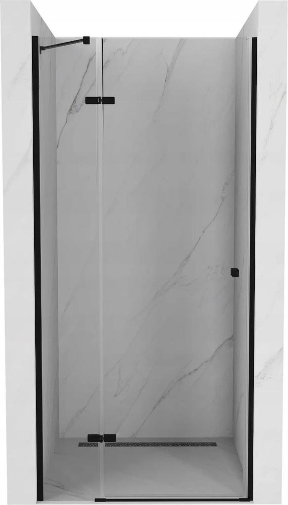 Mexen ROMA sprchové otváracie dvere ku sprchovému kútu 90 cm, čierna-transparentná, 854-090-000-70-00