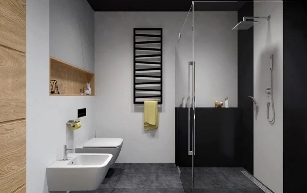 Terma Zigzag 1070x500 kombinovaný radiátor SOFT 9005 Z8