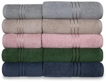Bavlnený uterák Rondo 70x140 cm sivý