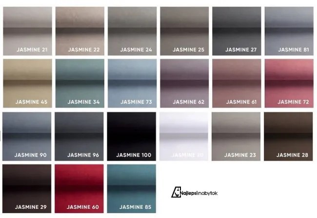 EDGAR ČALÚNENÁ MANŽELSKÁ POSTEĽ 180X200 MODRÁ LÁTKA