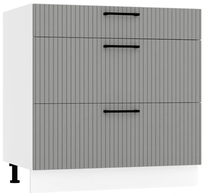 Skrinka do kuchyne  Kate d80s/3 šedá mat