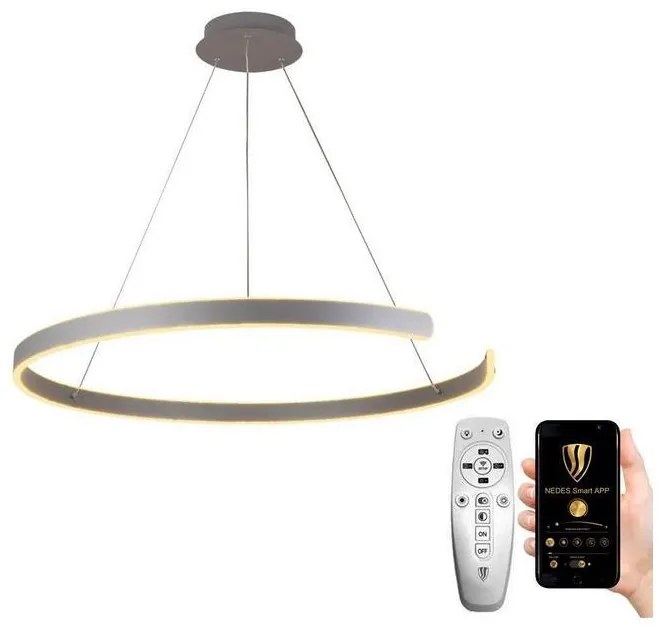 NEDES LED Stmievateľný luster na lanku LED/100W/230V 3000-6500K + diaľkové ovládanie ND3482