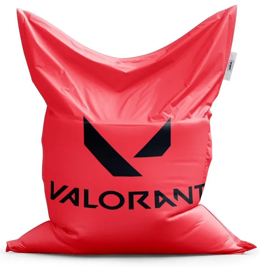 Sablio Sedací vak Classic VALORANT Red - 200x140 cm