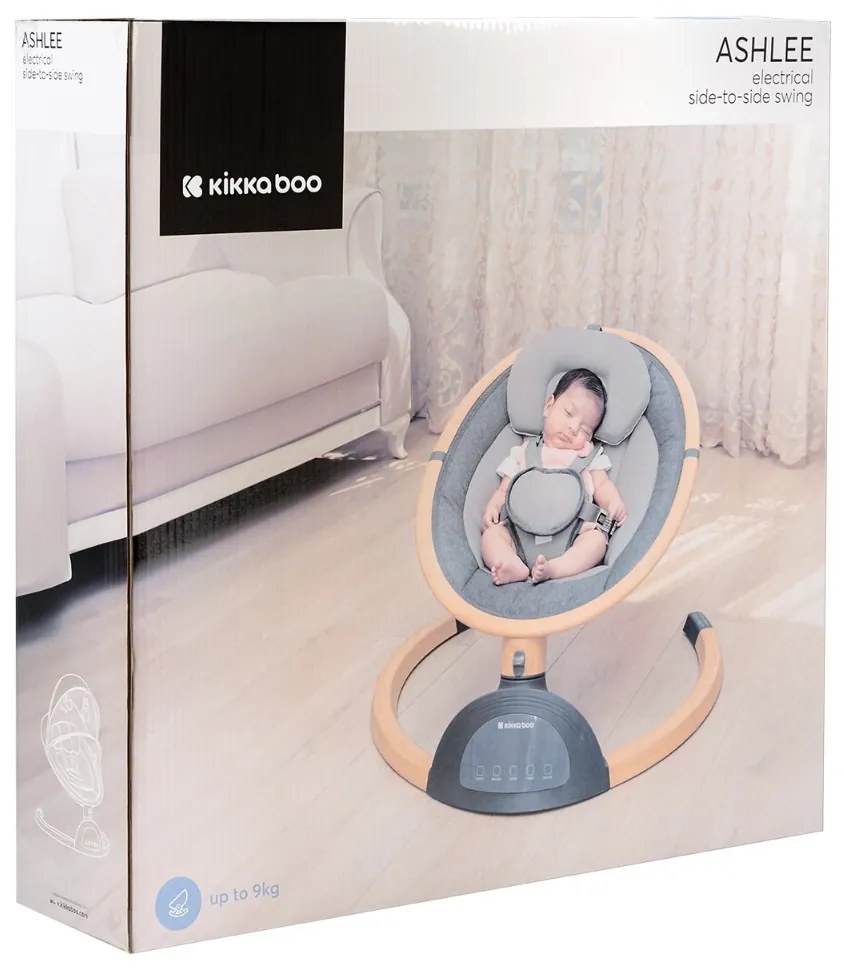 Hojdacie lehátko elektrické Ashlee Dark Grey