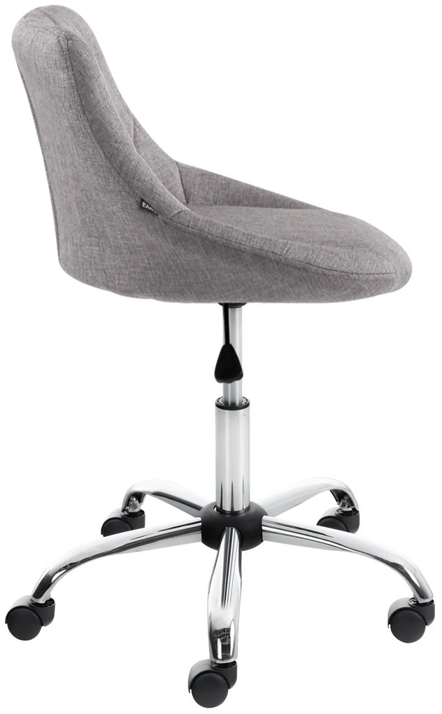 Design-Shop Pracovná stolička Lazio - látka - Sivá