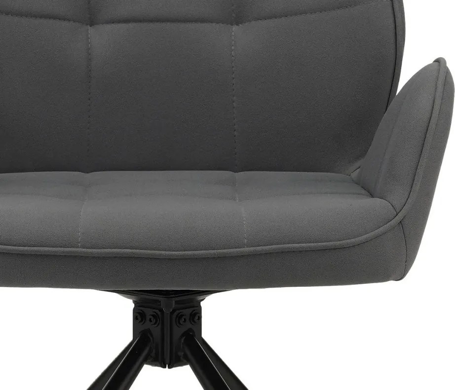 Jedálenská stolička Orinoco, šedá látka