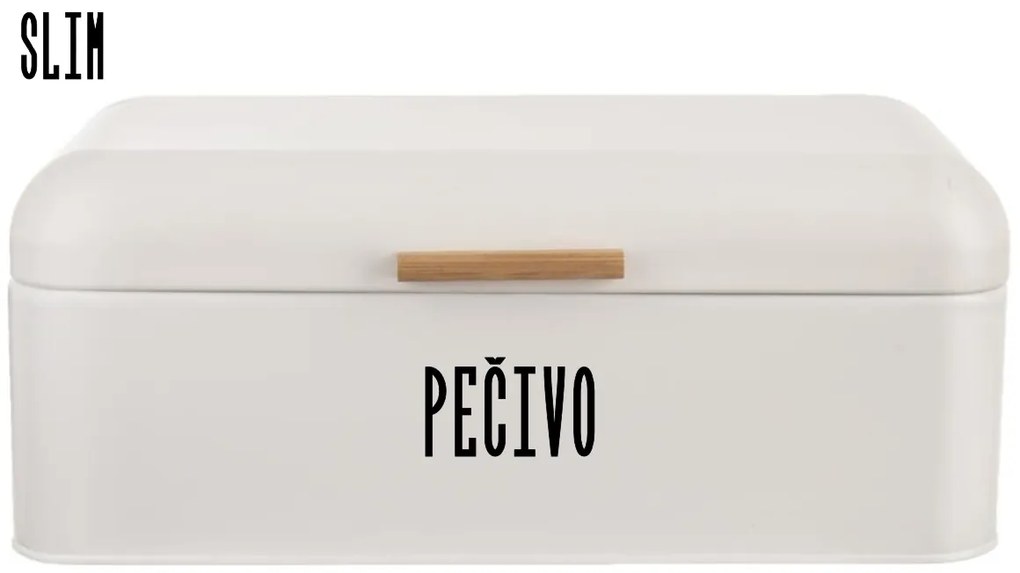 Chlebník biely, veľký na PEČIVO, plechový