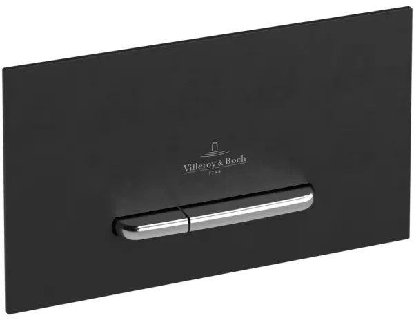 Villeroy & Boch 922169AN -Splachovacie tlačidlo VICONNECT matná čierna/matný chróm