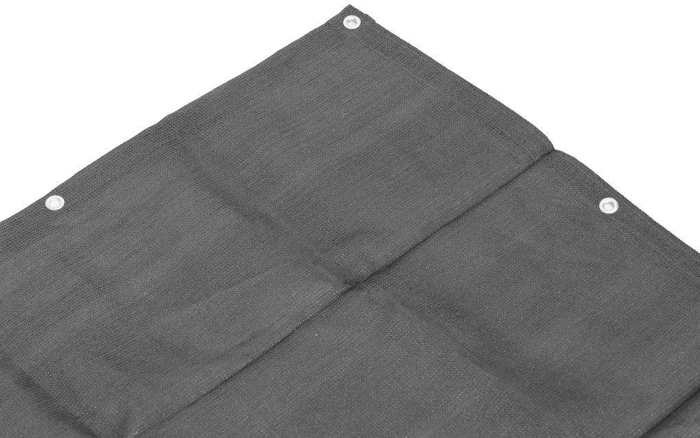 MultiGarden Tieniaca sieť na balkón s príslušenstvom 100x700 cm - sivá MultiGarden