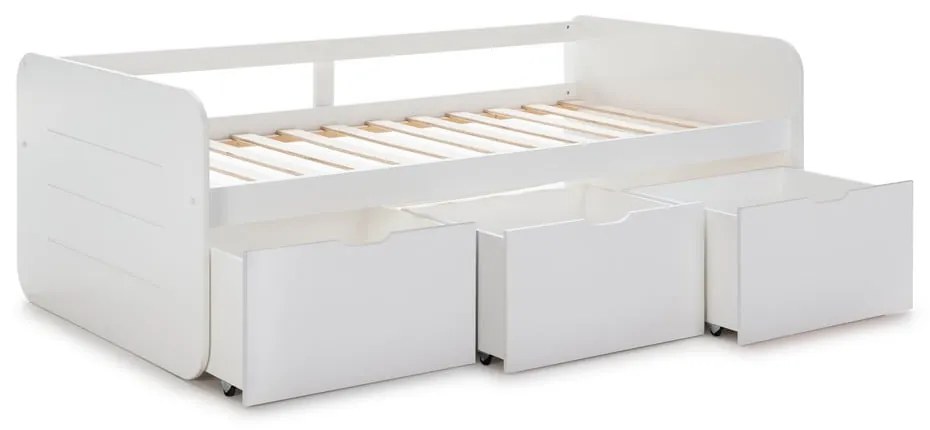 Biela detská posteľ s úložným priestorom 90x190 cm Abbott – Marckeric