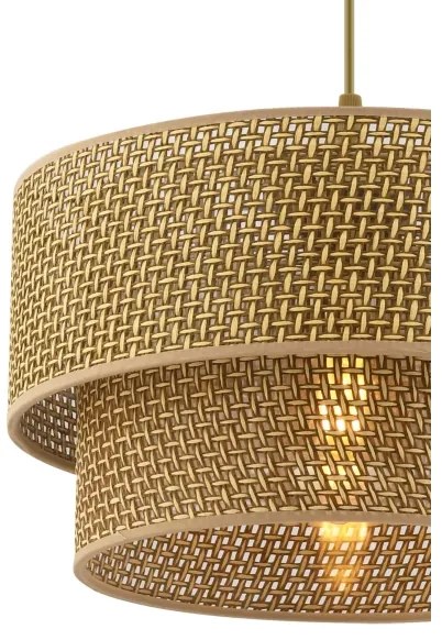 Luster na lanku ECHO 1xE27/60W/230V hnedý