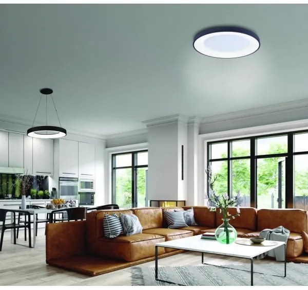 Azzardo AZ4987 - LED Stropné svietidlo SANTANA LED/30W/230V čierna