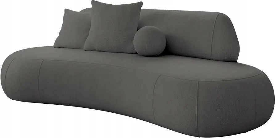 Pohovka trojsedačka Bally (tmavosivá čierna)