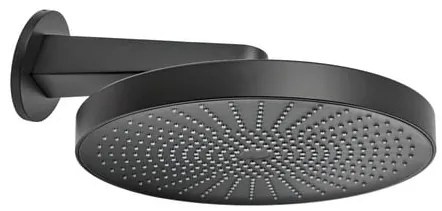 Hlavová sprcha SAT na stenu vrátane sprchového ramená čierna matná SATBSHS81SETC, 1 ks