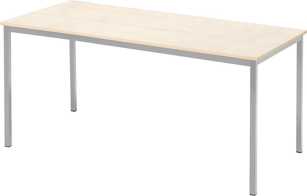 Jedálenský stôl Jamie, 1800x800 mm, brezový laminát, šedá podnož