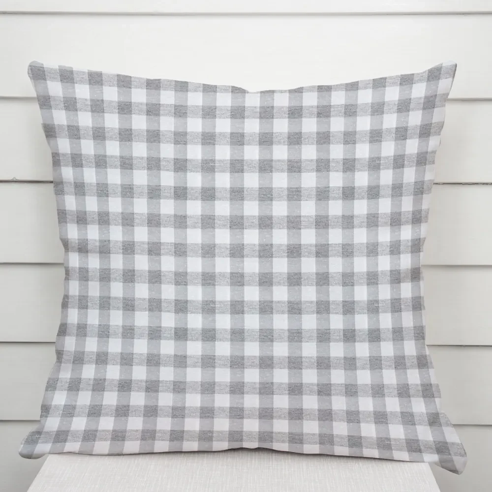 Biante Dekoračná obliečka na vankúš Rebeka RE-019 Sivo-biela kocka stredná 50 x 50 cm