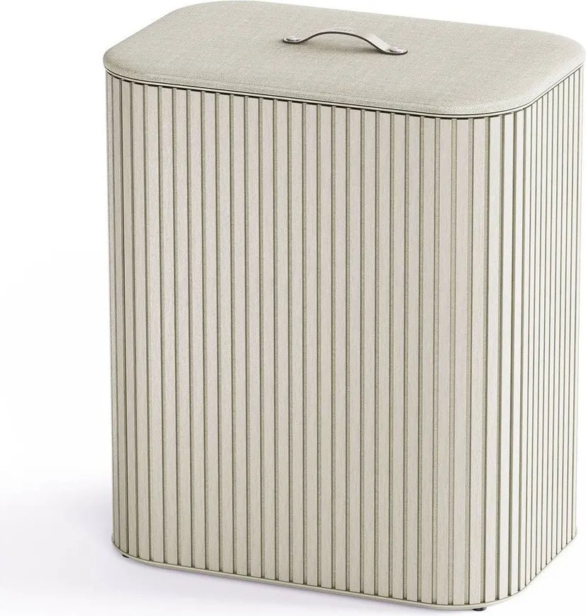 Béžový bambusový kôš na bielizeň 3x30 l Tota Trio Luxe – Joseph Joseph