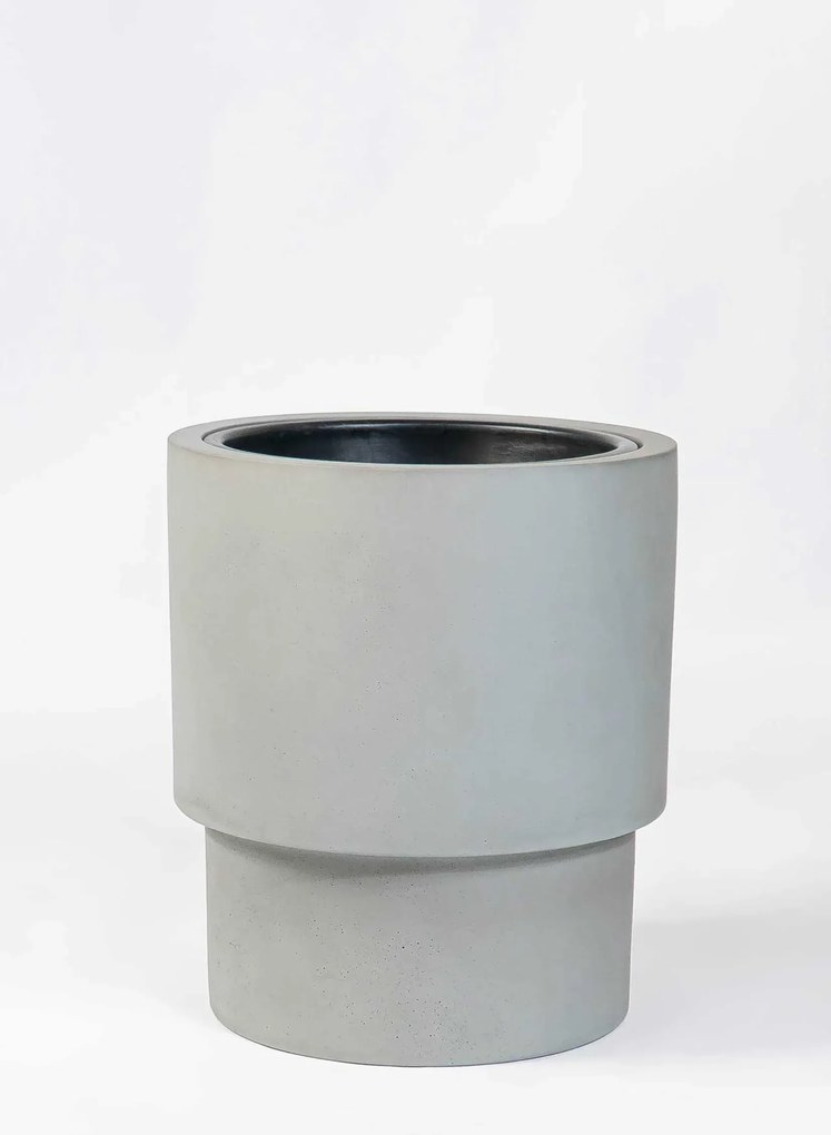 Kvetináč ESCADA, sklolaminát, výška 40 cm, beton design