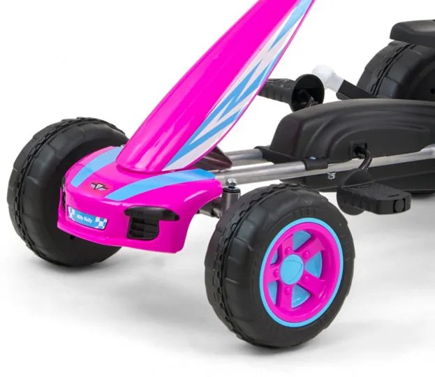 Šlapacia motokára Viper ružová