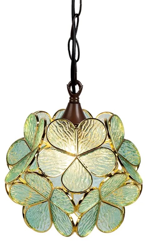 Stropová Tiffany luster GREEN Ø21