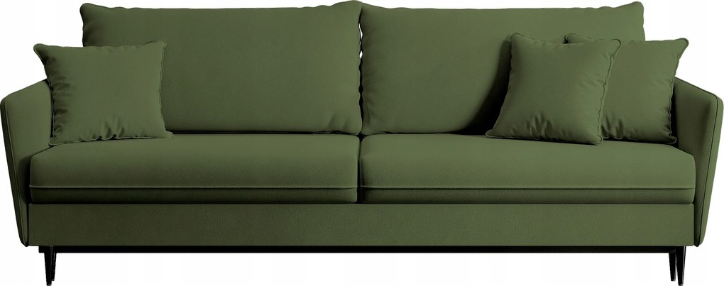 Pohovka trojsedačka Vivaldio (zelená čierna)